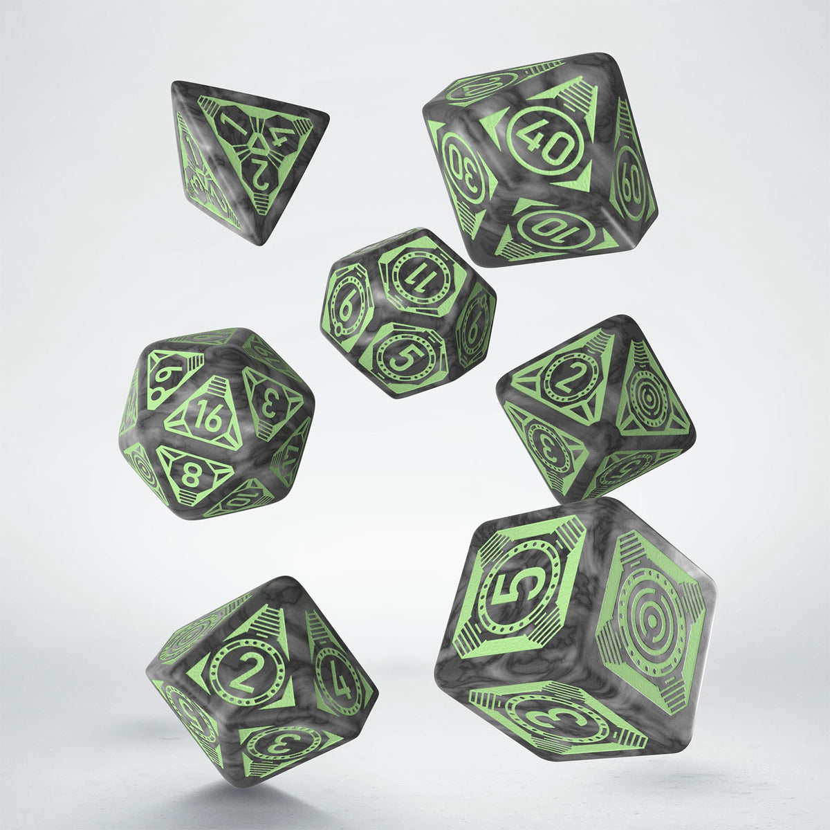 Starfinder Against the Aeon Throne 7ct Q Workshop Polyhedral Dice Set Dice Q Workshop   