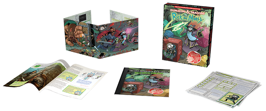 D&D 5e Dungeons & Dragons vs. Rick and Morty Role Playing Games Wizards of the Coast   
