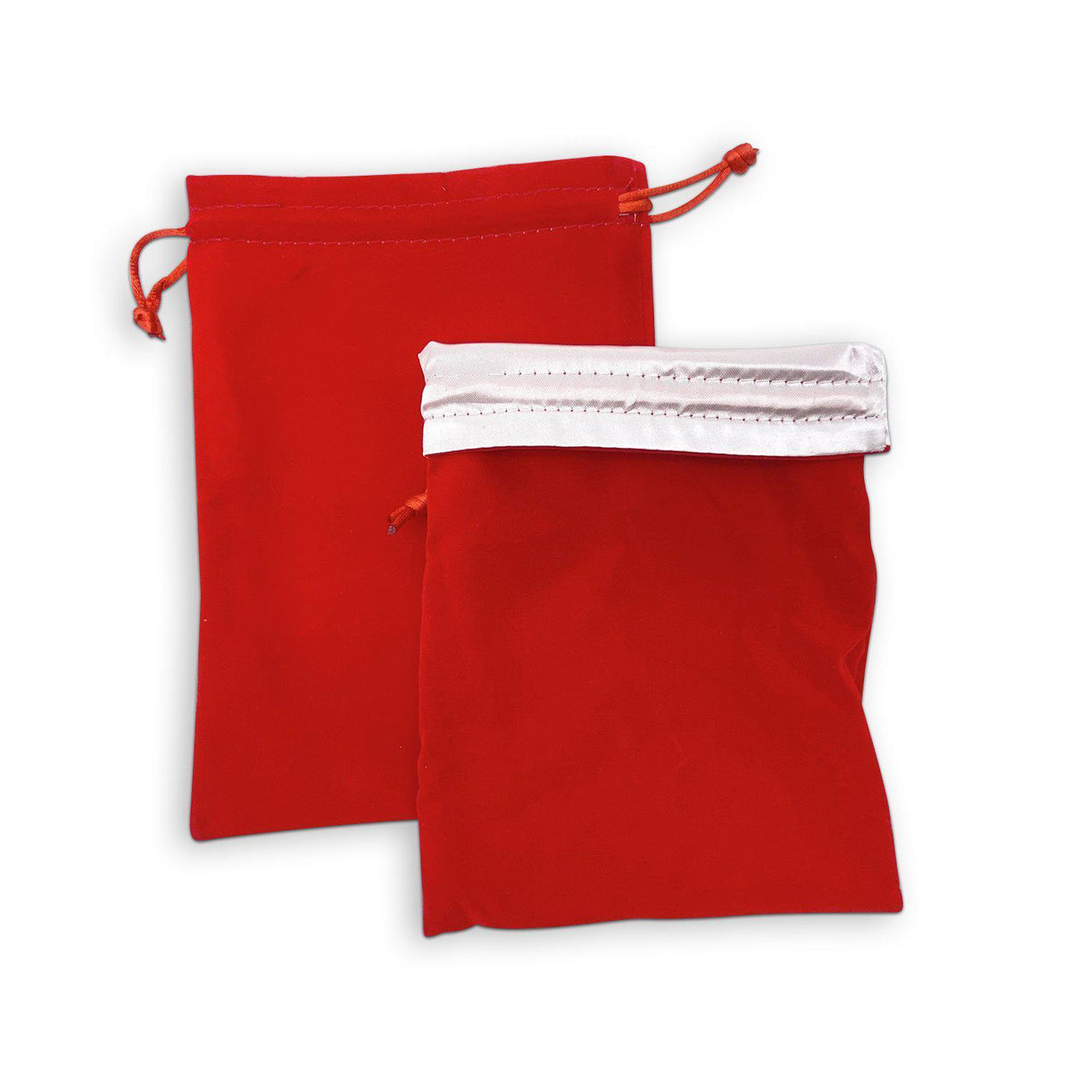 Norse Foundry Velvet Dice Bag - Red w/ White Satin Dice Norse Foundry