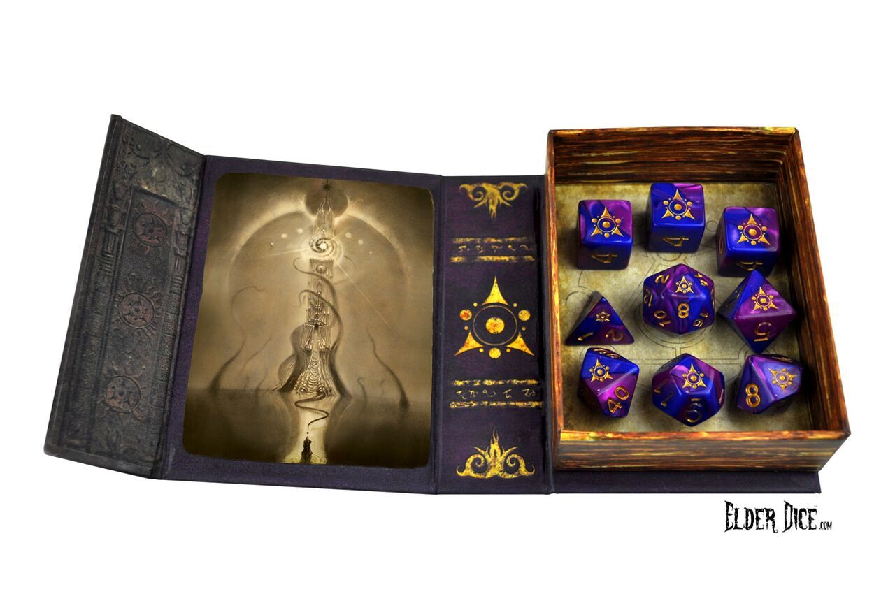 Elder Dice 9ct Polyhedral Dice Set Sigil of the Dreamlands  Other   