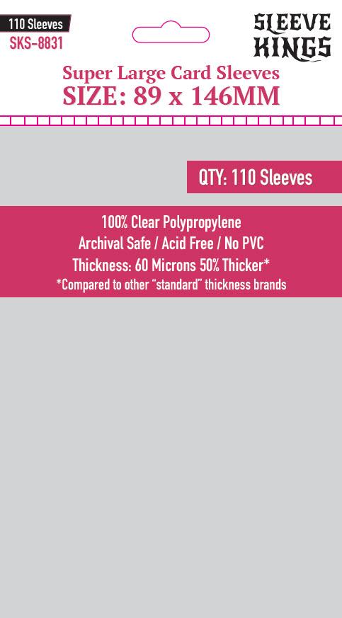 Sleeve Kings Board Game Sleeves 110ct Super Large 89x146mm  Other   
