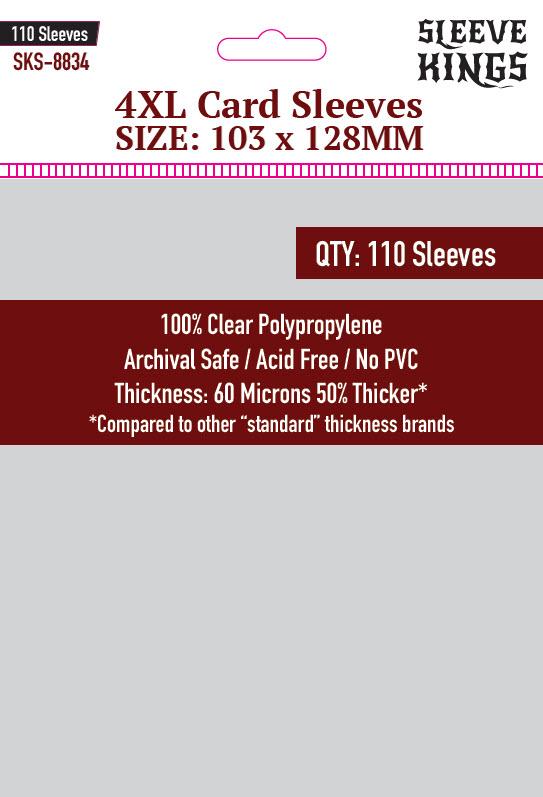 Sleeve Kings Board Game Sleeves 110ct 4XL 103x128mm  Other   