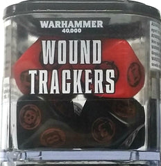 Warhammer 40K Wound Trackers Dice Red/Black Trading Card Games Games Workshop   