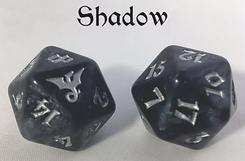 Black Oak Workshop Shadow Dragon Black/Silver Single D20 Home page Other   