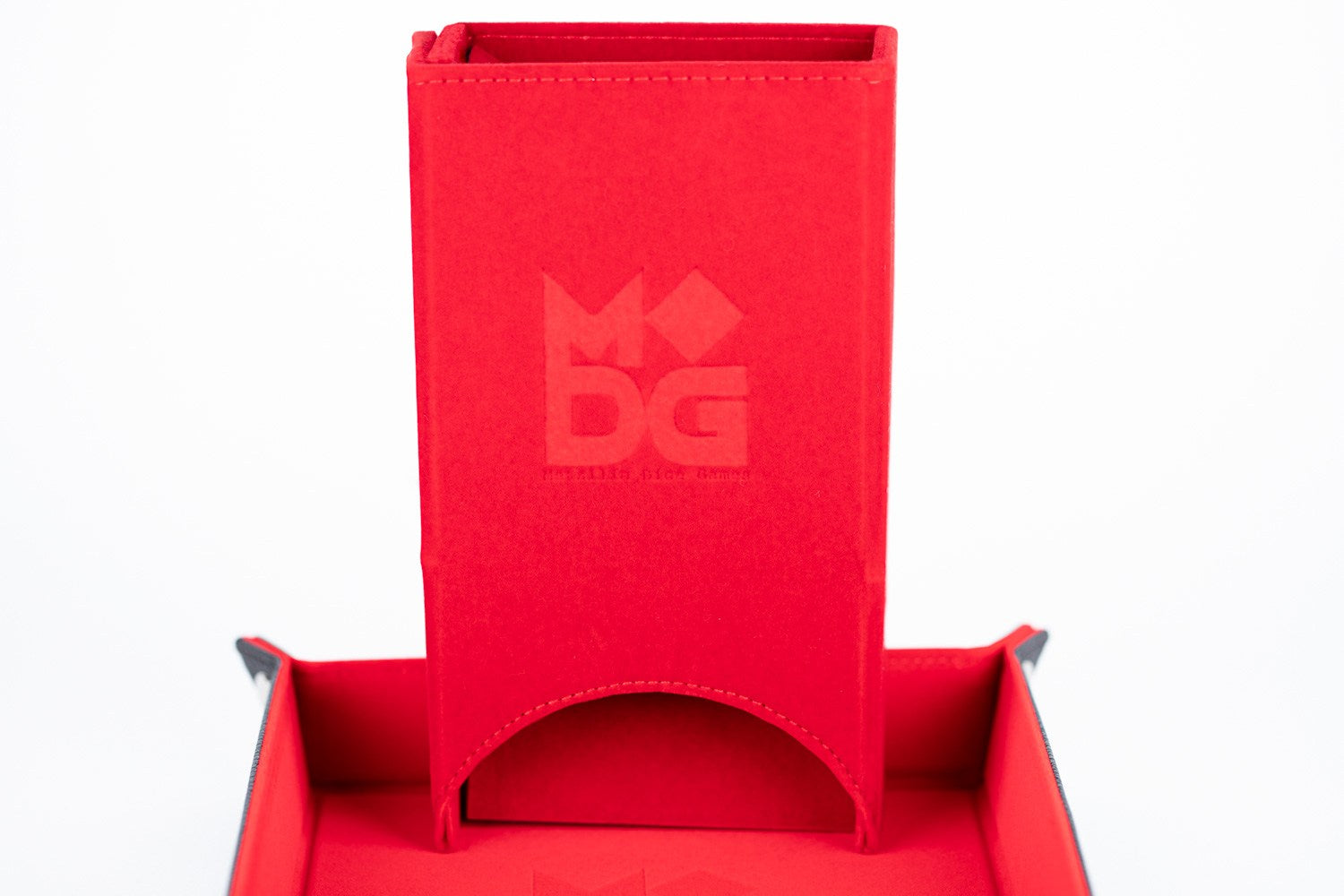 Metallic Dice Games Red Velvet Fold Up Dice Tower Supplies FanRoll by Metallic Dice Games