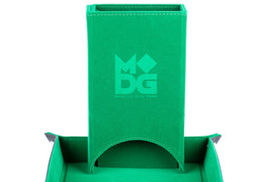 Metallic Dice Games Green Velvet Fold Up Dice Tower Home page FanRoll   