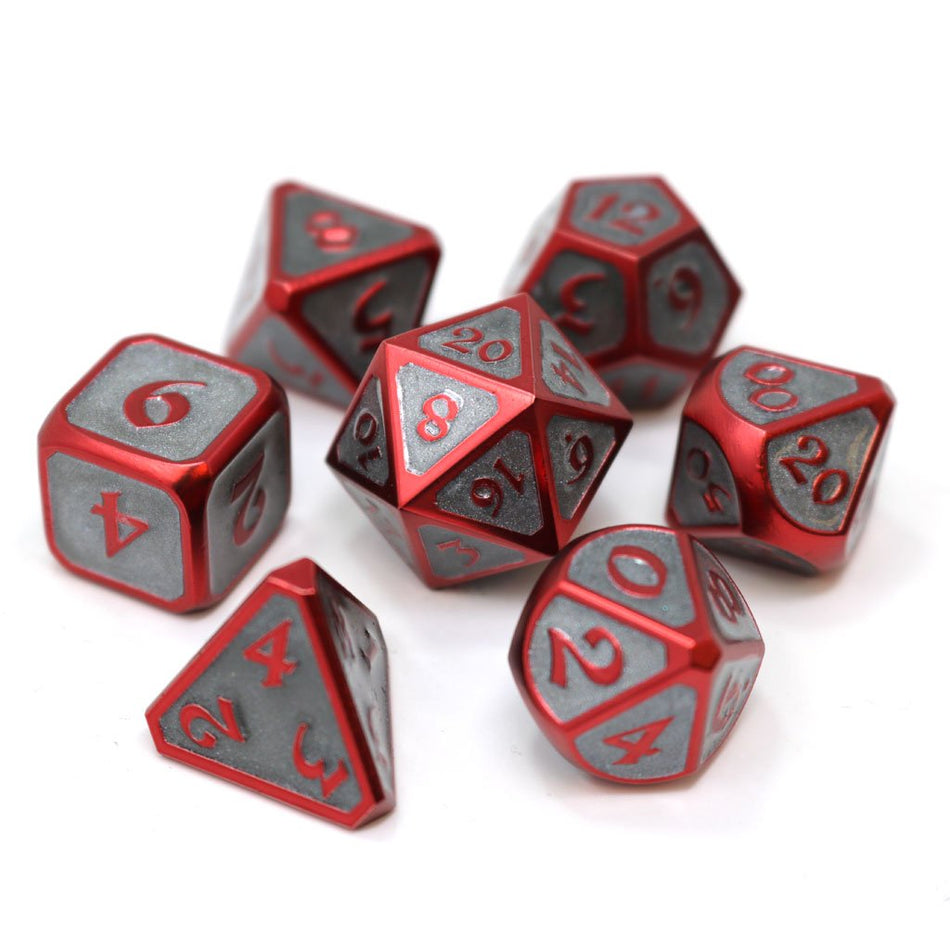 Die Hard Dice Metal Mythica Infernal Succubus 7ct Polyhedral Set Dice Die Hard Dice