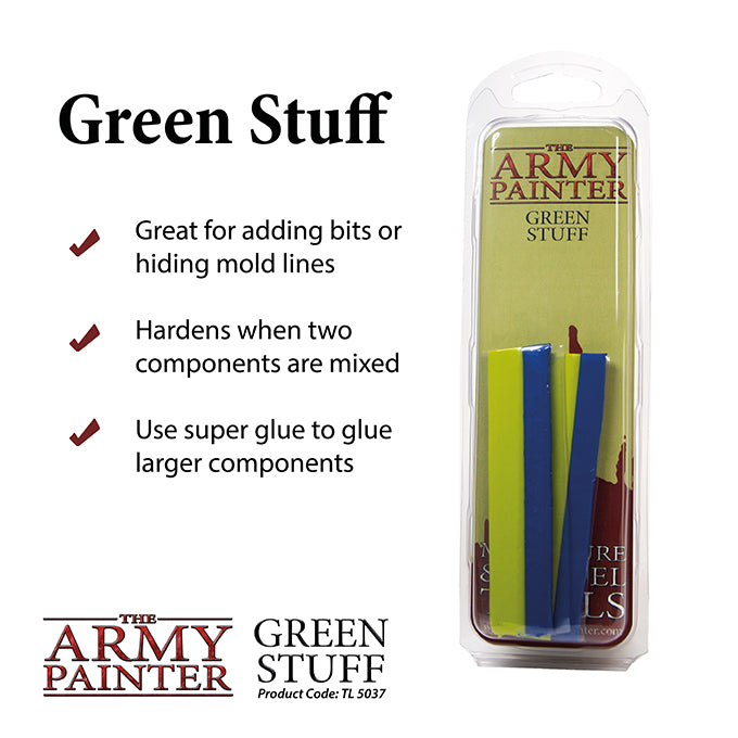 Army Painter Hobby Tools: Green Stuff Supplies Army Painter