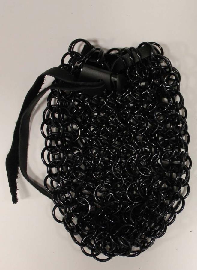 Norse Foundry Chainmail Dice Bag Black Supplies Norse Foundry