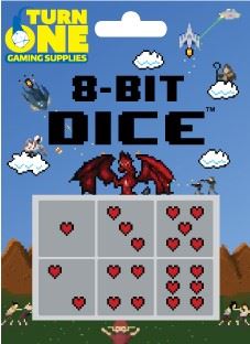 Turn One Gaming 8-Bit Dice Hearts Dice Other