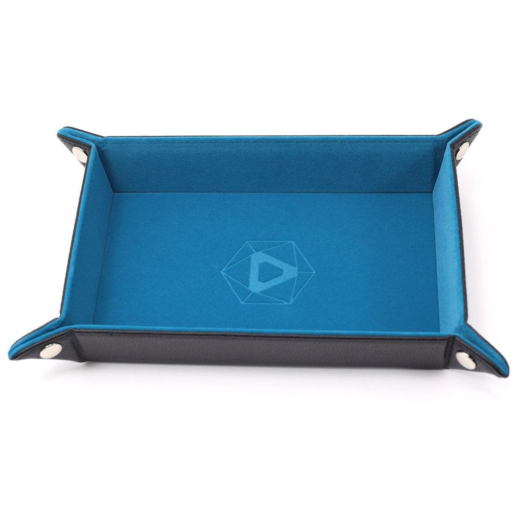 Die Hard Dice Rectangular Folding Dice Tray Teal Dice Die Hard Dice