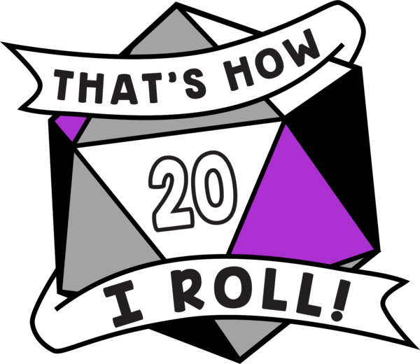 That's How I Roll Pride Pin: Asexual Clothing & Accessories Foam Brain Games