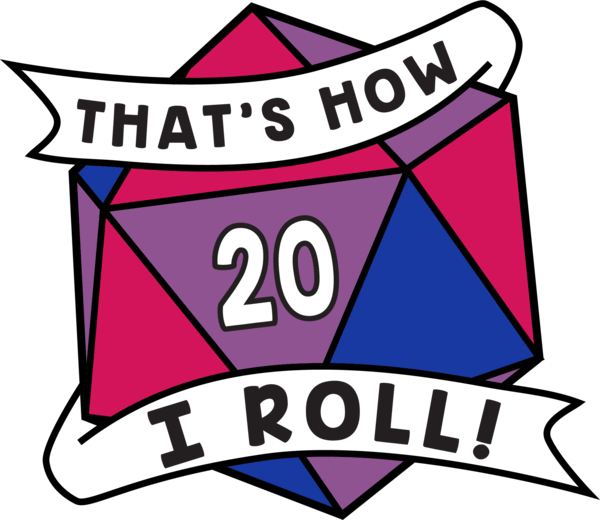That's How I Roll Pride Pin: Bisexual Clothing & Accessories Foam Brain Games