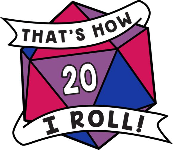 That's How I Roll Pride Pin: Bisexual Board Games Foam Brain Games   