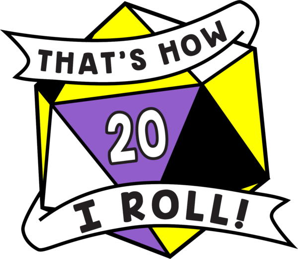 That's How I Roll Pride Pin: Nonbinary Clothing & Accessories Foam Brain Games