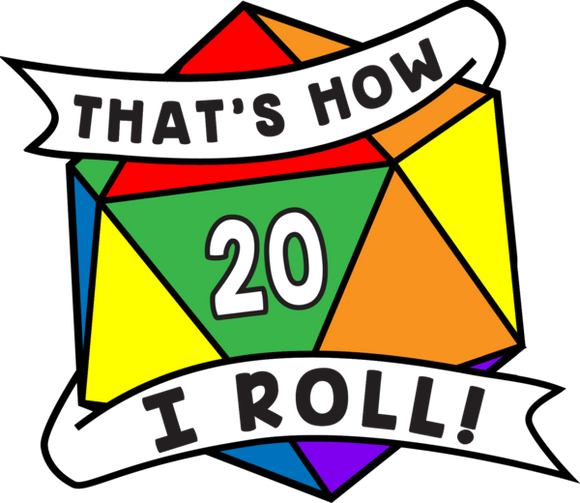 That's How I Roll Pride Pin: Rainbow Board Games Foam Brain Games   