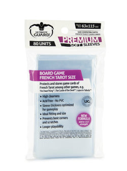 Ultimate Guard Premium French Tarot 63x115mm Board Game Sleeves 80ct (10285) Home page Ultimate Guard   