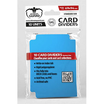 Ultimate Guard Card Dividers 10ct Blue (10359) Supplies Ultimate Guard   