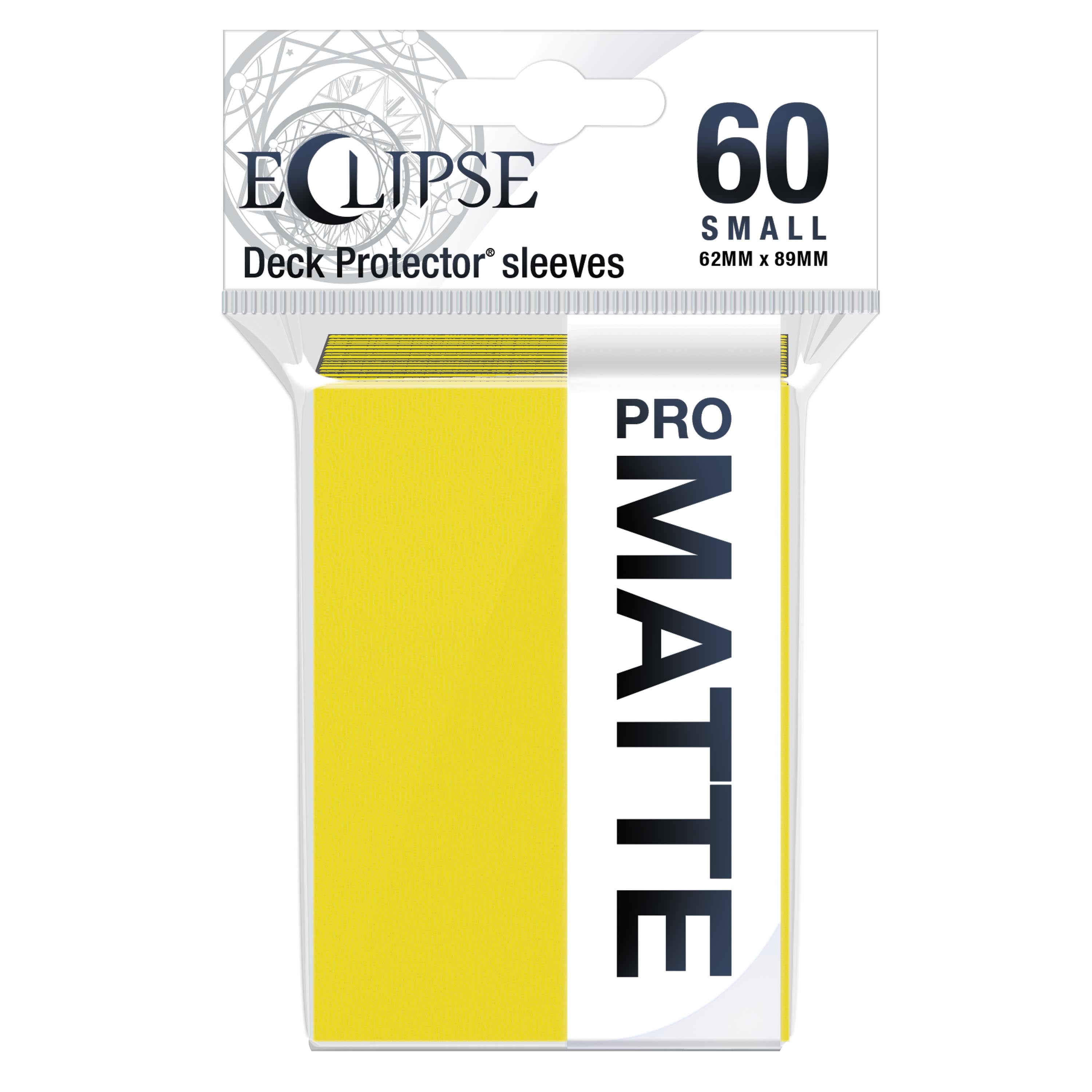 Ultra Pro Eclipse 60ct Small Size Matte Sleeves Lemon Yellow (15644) Supplies Ultra Pro   