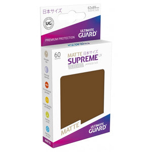 Ultimate Guard 60ct Japanese Size Supreme UX Matte Sleeves Brown (10605) Home page Ultimate Guard   