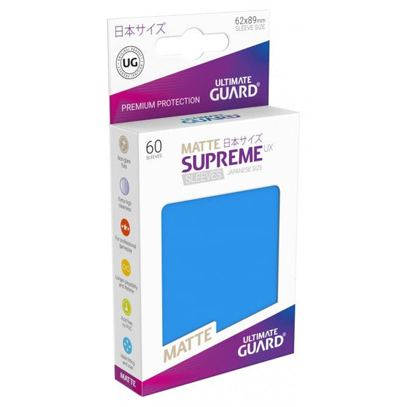 Ultimate Guard 60ct Japanese Size Supreme UX Matte Sleeves Royal Blue (10597) Home page Ultimate Guard   