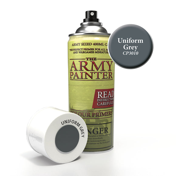 Colour Primer Spray: Uniform Grey Home page Army Painter   