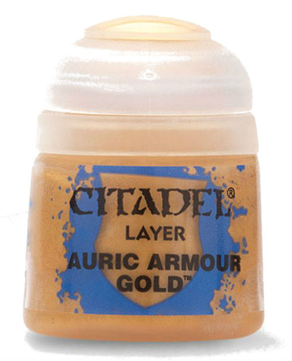 Citadel Layer Auric Armour Gold Paints Games Workshop   