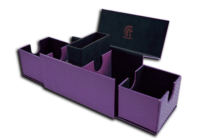 Legion Dragon Hide Vault V2 Deck Box Purple Supplies Legion Supplies   