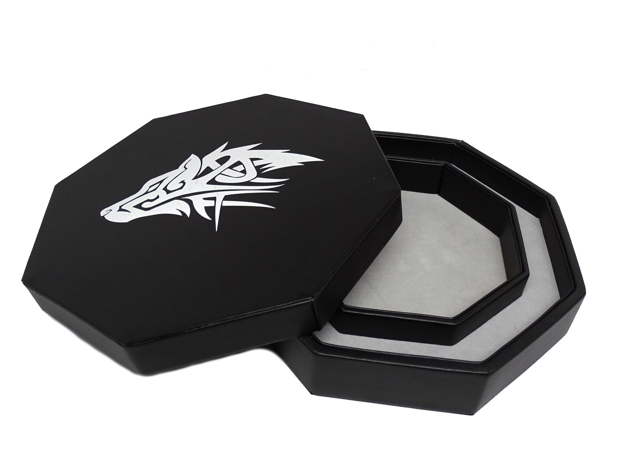 Easy Roller Wolf Dice Tray With Dice Staging Area and Lid Supplies Easy Roller Dice