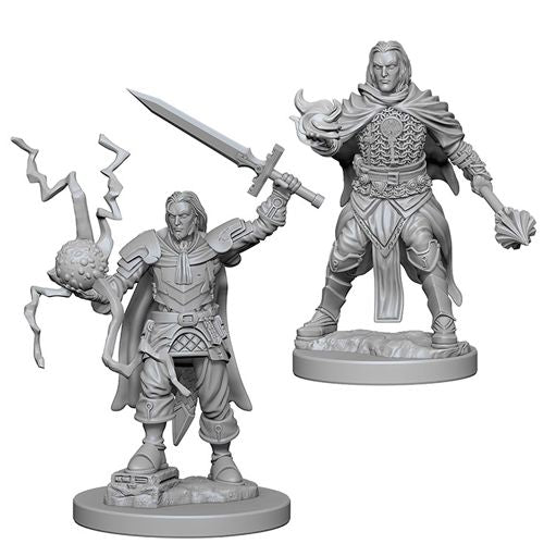 Pathfinder Deep Cuts Unpainted Miniatures: Human Male Cleric Miniatures WizKids   