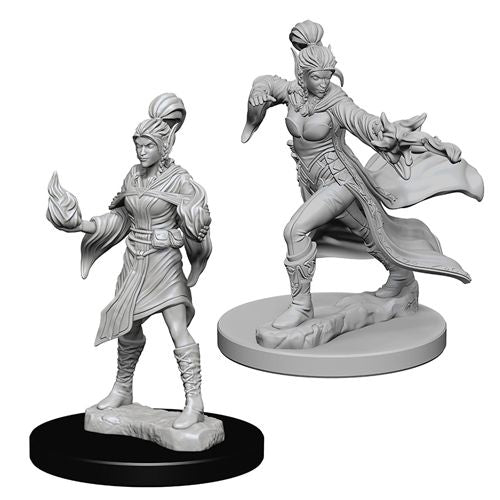 Pathfinder Deep Cuts Unpainted Miniatures: Elf Female Sorcerer Miniatures WizKids
