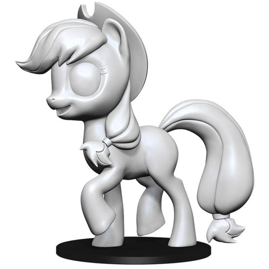 My Little Pony Deep Cuts Unpainted Miniatures: Apple Jack Miniatures WizKids   