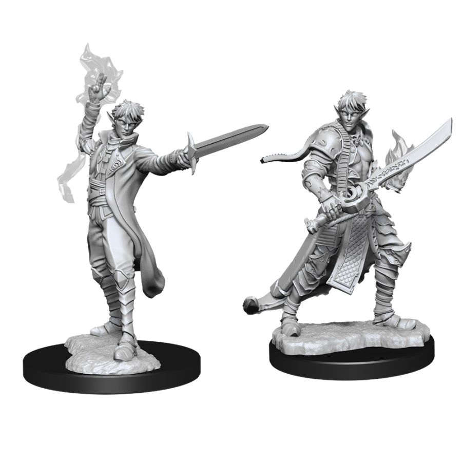 Pathfinder Deep Cuts Unpainted Miniatures: Male Elf Magus Miniatures WizKids   