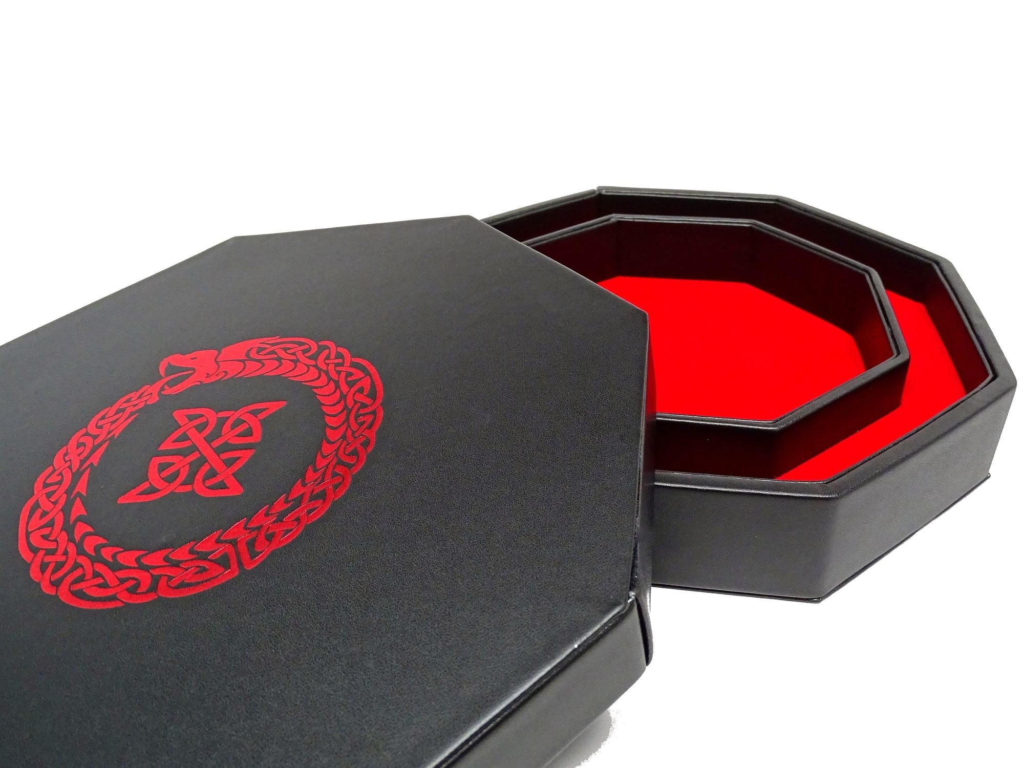 Easy Roller Ouroboros Dice Tray With Dice Staging Area and Lid Supplies Easy Roller Dice