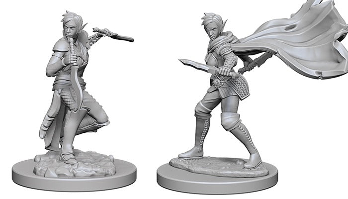 Pathfinder Deep Cuts Unpainted Miniatures: Elf Female Rogue Miniatures WizKids   