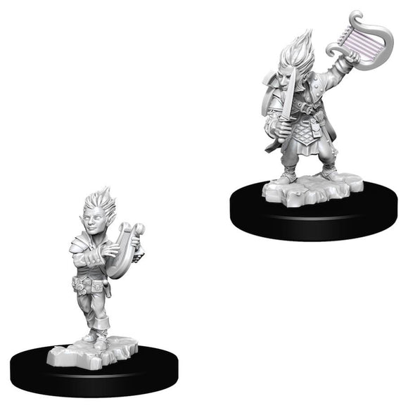 Pathfinder Deep Cuts Unpainted Miniatures: Gnome Male Bard Home page WizKids   
