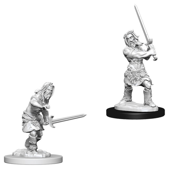 Pathfinder Deep Cuts Unpainted Miniatures: Male Human Barbarian Home page WizKids   