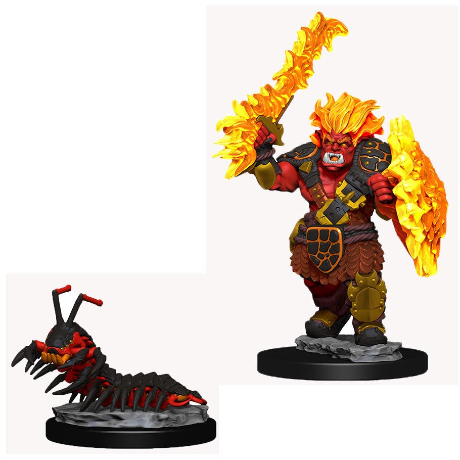 WizKids Wardlings: Fire Orc & Fire Centipede Miniatures WizKids   