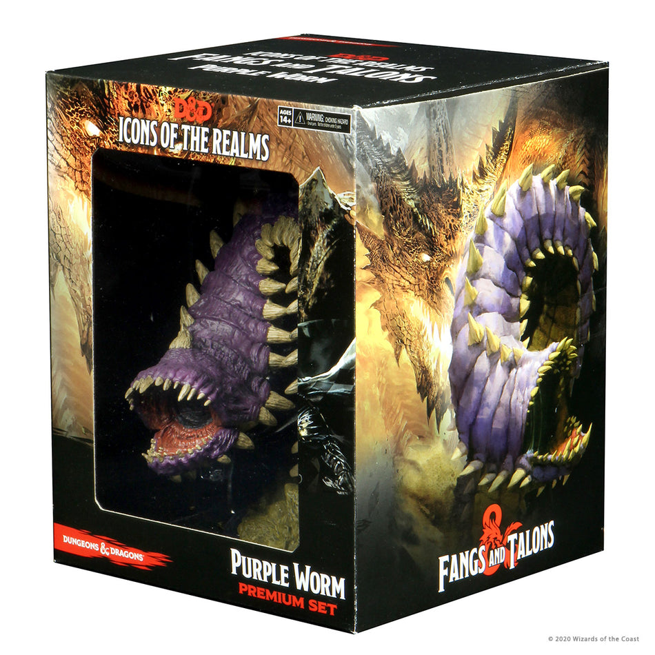 D&D Icons 15 Purple Worm Miniatures WizKids