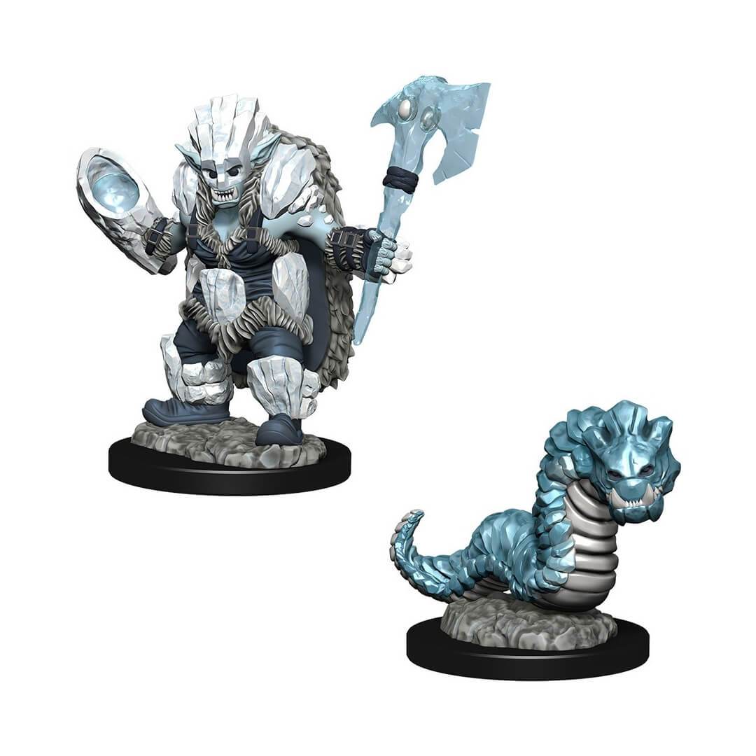 WizKids Wardlings: Ice Orc & Ice Worm Miniatures WizKids   