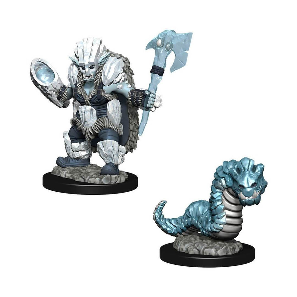 WizKids Wardlings: Ice Orc & Ice Worm Miniatures WizKids   