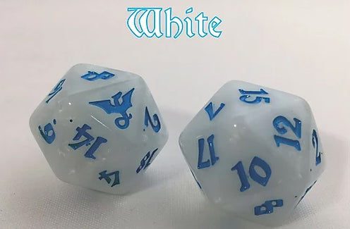 Black Oak Workshop Dragon White/Blue Single D20  Other   