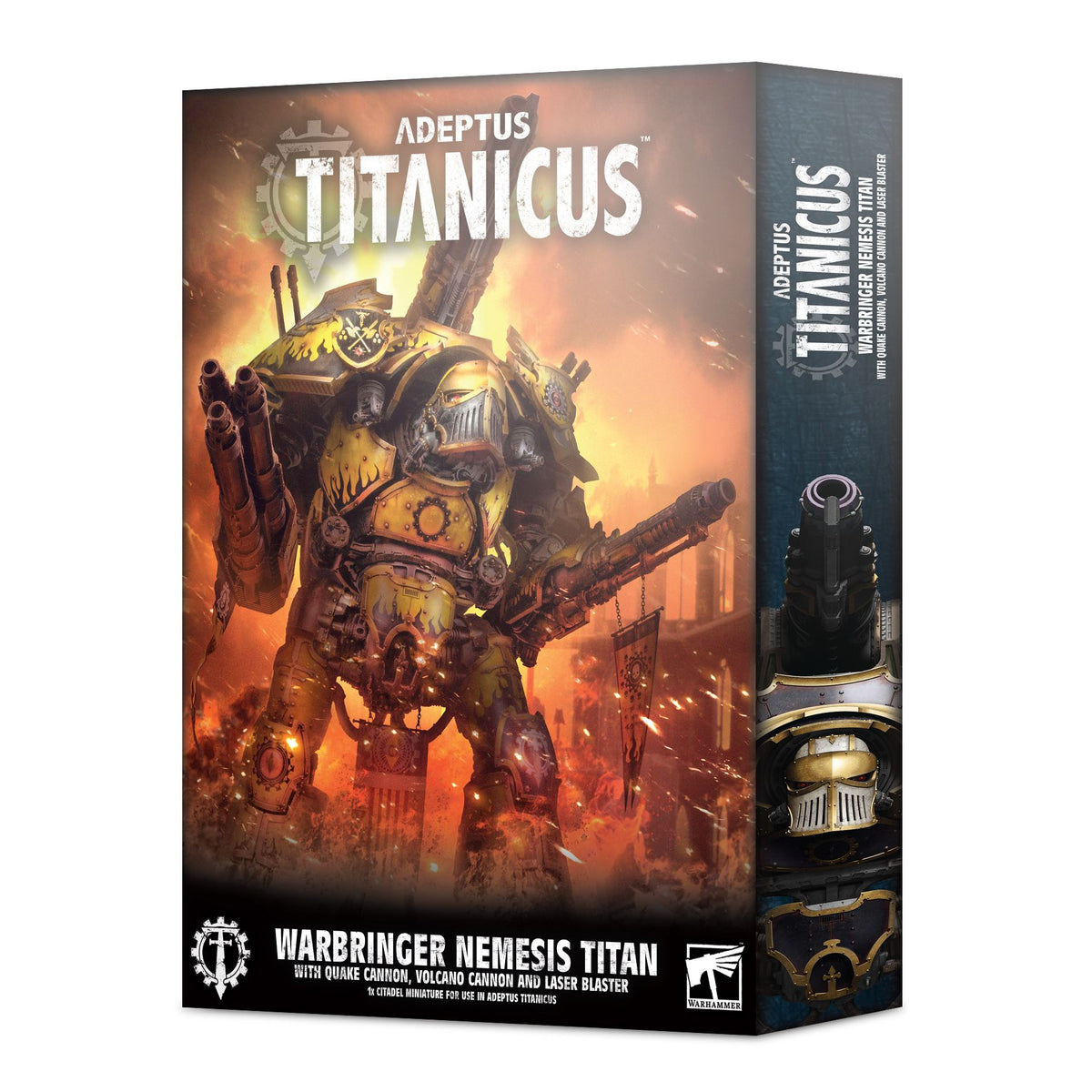 Adeptus Titanicus: Warbringer Nemesis Titan with Quake Cannon, Volcano Cannon and Laser Blaster Miniatures Games Workshop   