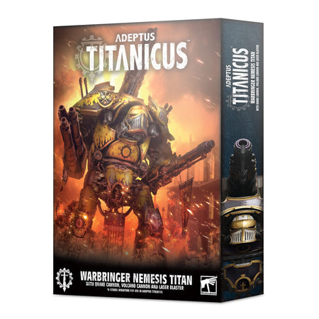 Adeptus Titanicus: Warbringer Nemesis Titan with Quake Cannon, Volcano Cannon and Laser Blaster Miniatures Games Workshop   