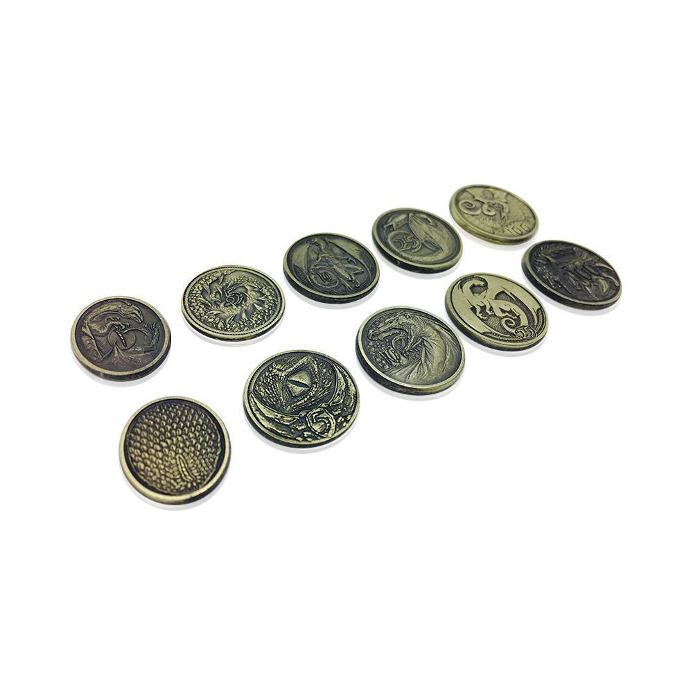 Adventure Coins: Dragon Set of 10 Coins Supplies Norse Foundry