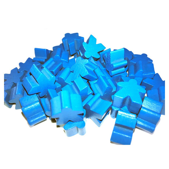 Wooden Meeples 50ct Bag - Blue Home page Other   