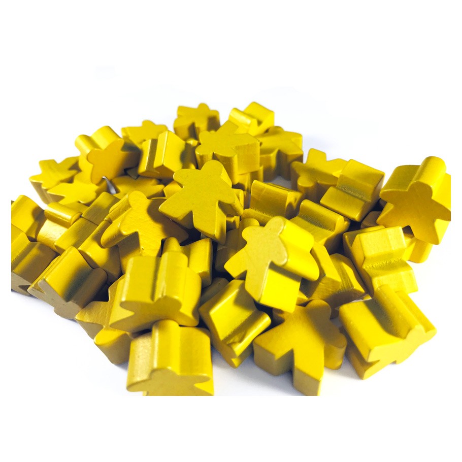 Wooden Meeples 50ct Bag - Yellow  Other   