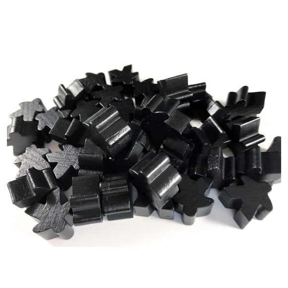 Wooden Meeples 50ct Bag - Black Home page Other   