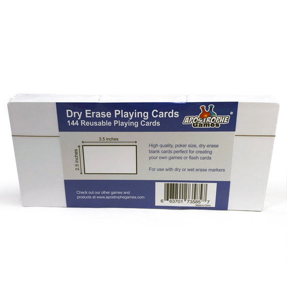 Blank Dry Erase Cards 2.5