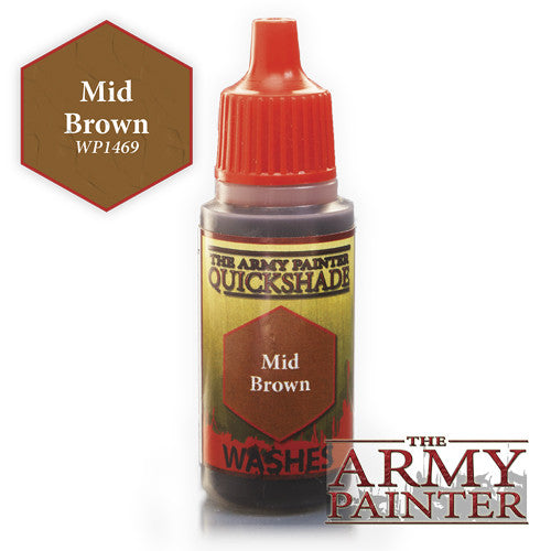 Quickshade Wash: Mid Brown Home page Army Painter   